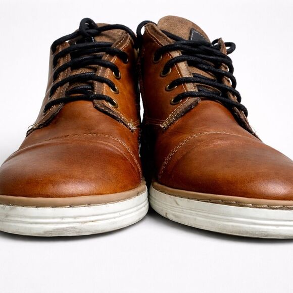 Bullboxer Men’s Leather Boots EU 41 US 8.5 Brown Cap Toe Lace Zip Portugal main image 5